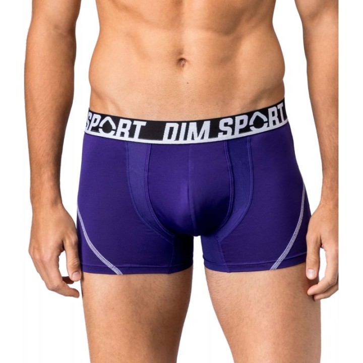 Pack 3 Boxer DIM SPORT MICRO 8EW Black-Grey-Purple A9M