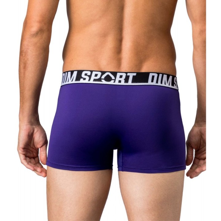 Sæt med 3 boxershorts DIM SPORT MICRO 8EW Sort-Grå-Violet A9M
