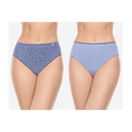 Kit 2 Calcínhas AVET 257 Azul em Algodão Penteado