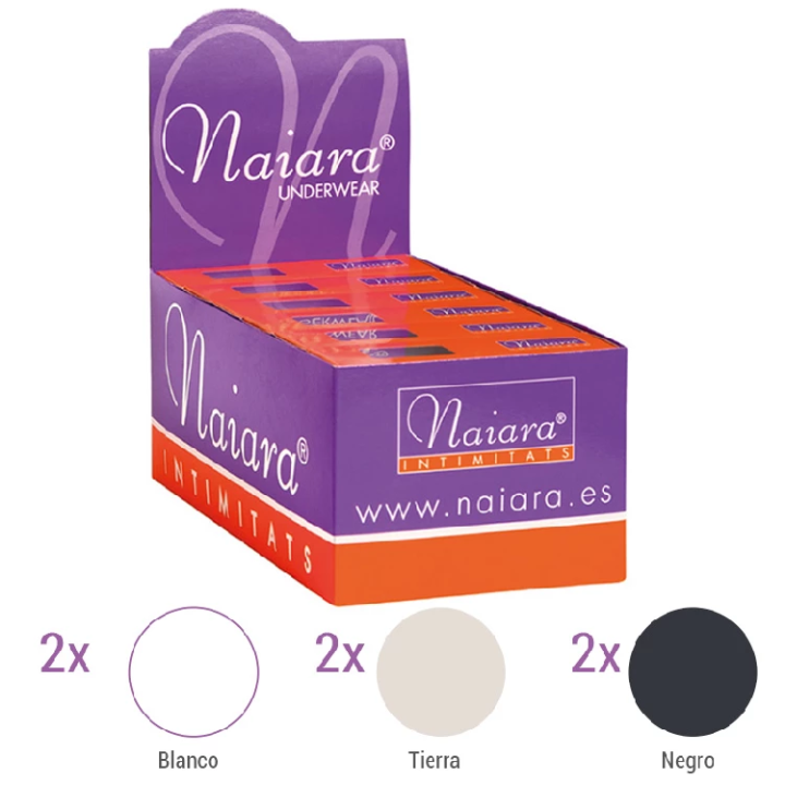 Naiara N117 Dames Slip Pack van 6 Mini String-effect
