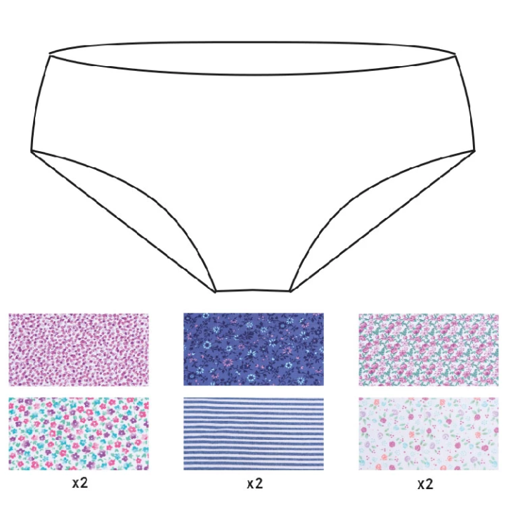 Slip da donna Naiara 685 Confezione da 2 Midi