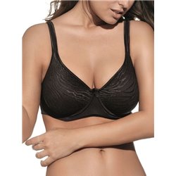 Underwired bra without padding