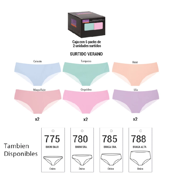 Slip donna Naiara 780 Confezione da 2 Bikini