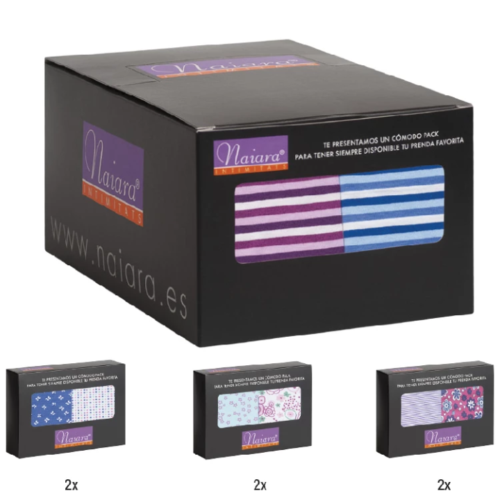 Bukse truser jente bikini Naiara N618 Bomull Pakke med 2