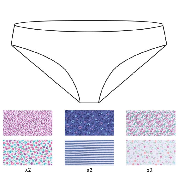 Slip donna Naiara 680 Confezione da 2 Midi Cotone