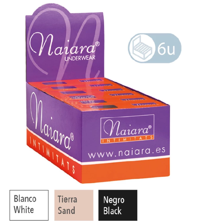 String för dam Naiara N010 Pack om 6 Osynlig