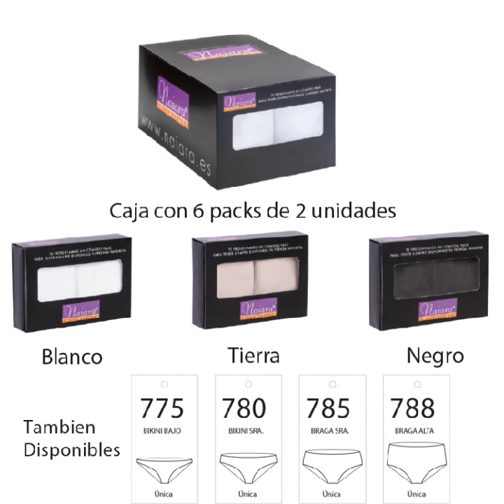 Naiara 775 Női Mini Bugyi, 2 darabos csomag