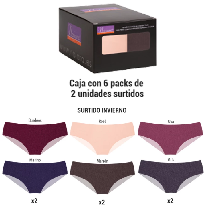 Braga mujer Naiara N880 Pack de 2 Bikini Liso