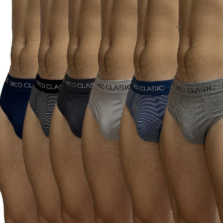 Confezione da 12 Slip uomo UNCO U10934 in cotone