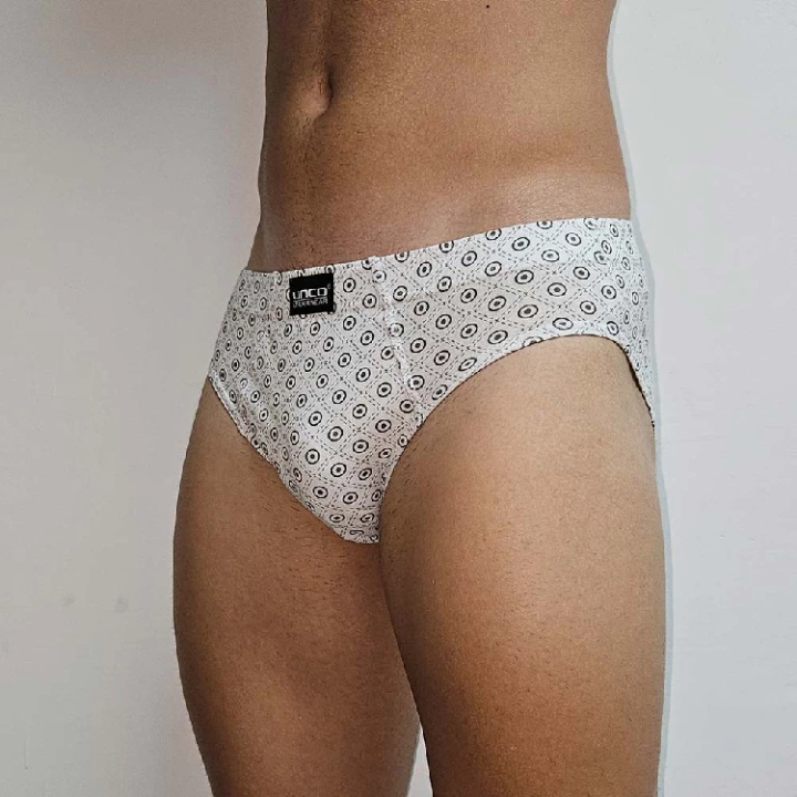 Cueca Slip masculina UNCO U801 Kit de 3