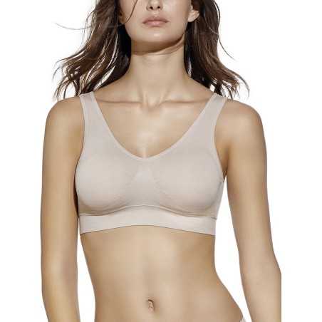 Bra without rings and with padding