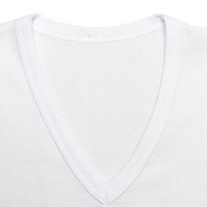 Camisola de manga curta decote V de algodão homem Rapife 750