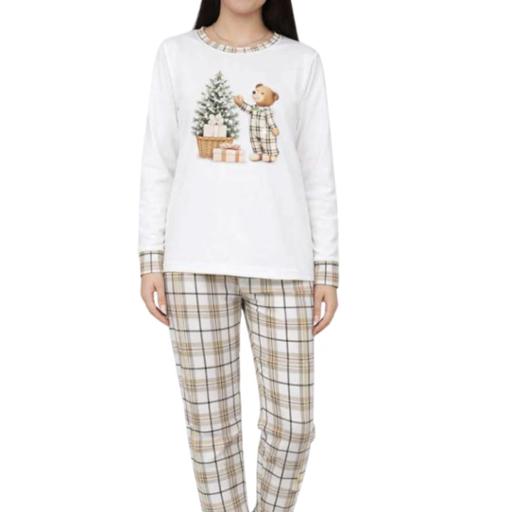 Pijama feminino de algodão Lacotex 86811