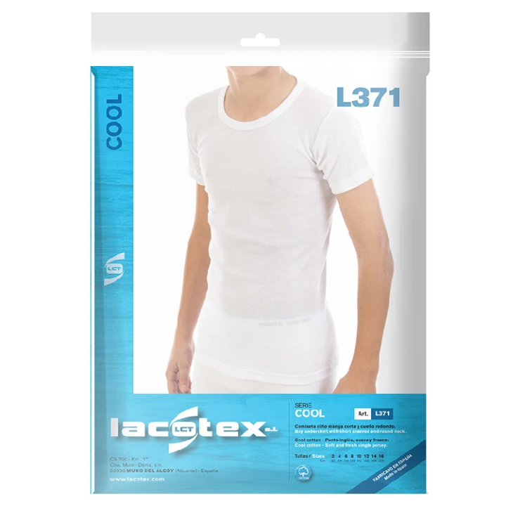 Camiseta interior manga corta niño Lacotex LCT371