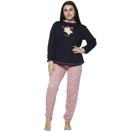 Damen Pyjama LACOTEX 24801 aus Baumwolle
