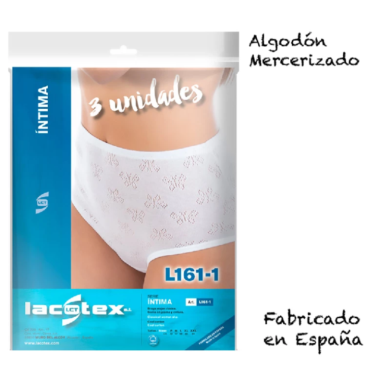 Pack da 3 Slip LACOTEX L161 Mariposa Maxi