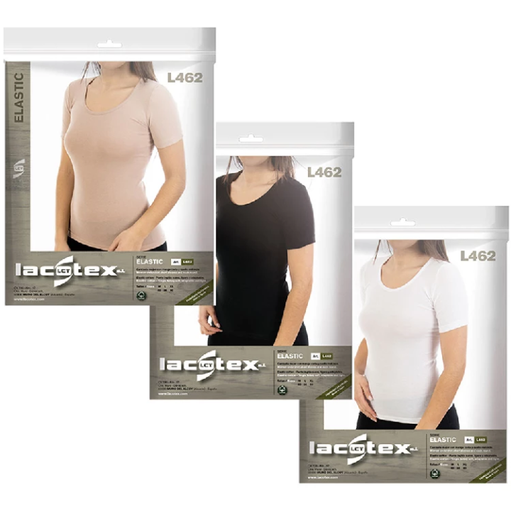 T-shirt Senhora LACOTEX LCT462 Elastic Manga Curta