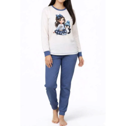 Pijama Senhora Lacotex 86807 de Algodão