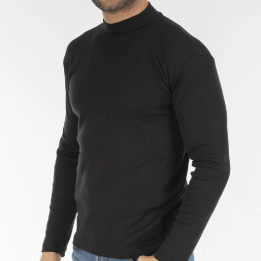 Thermisch heren T-shirt met halve kraag Lacotex 566