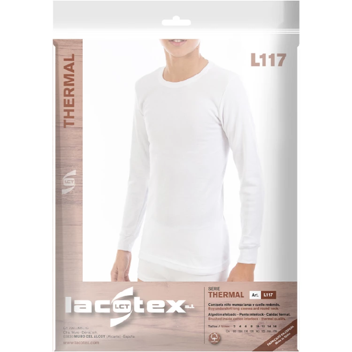 Camiseta Infantil Niño Lacotex LCT117 Thermal Manga Larga