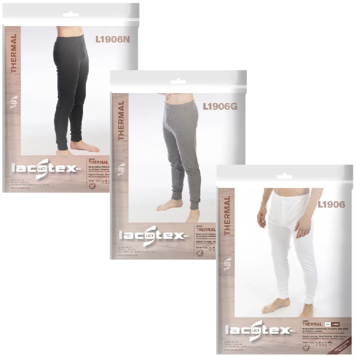 LACOTEX L1906 Thermische Unterhose für Herren, Fleece-Optik
