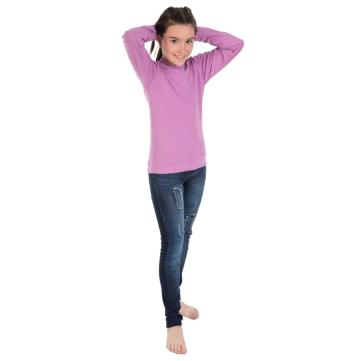 Barn T-shirt halvsvan långärmad unisex Lacotex 564