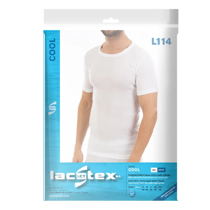 Herr T-shirt LACOTEX LCT114 Cool Kortärmad