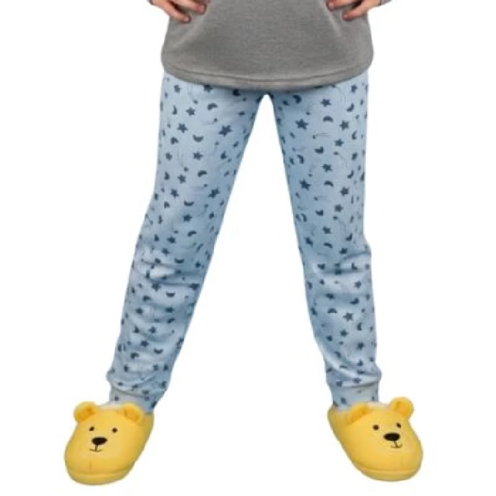 Pijama de Menina de Algodão de Manga Comprida e Calça Comprida LACOTEX 7025