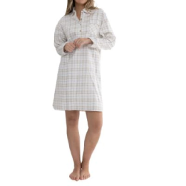 Negligé aus Flanell für Damen, Lacotex 643185