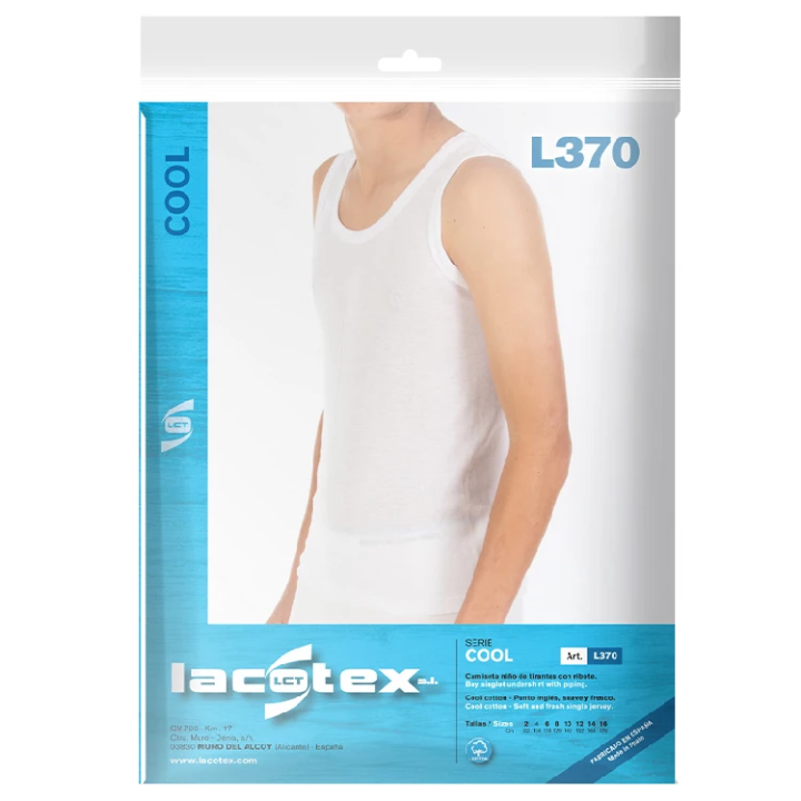 Undertrøy med tykke stropper gutt Lacotex LCT370