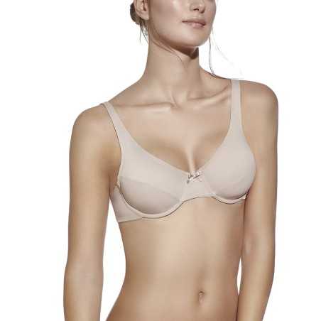 Bra with rings and without padding