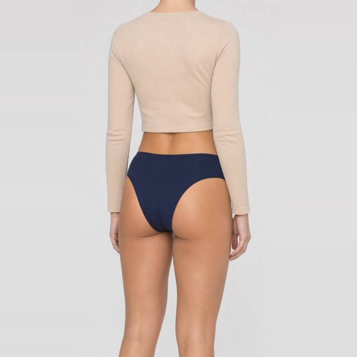Culotte en microfibre taille moyenne pour femme Joana