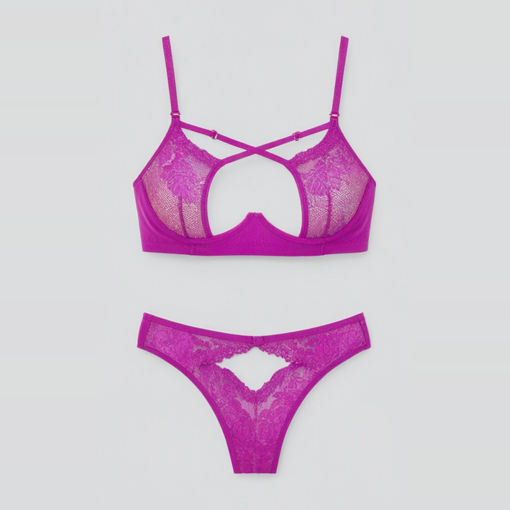 Conjunto estilo strappy Lily - Púrpura Carmesí