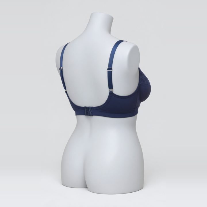 Sujetador plus size sin relleno y con aro  Emily - Azul Medianoche
