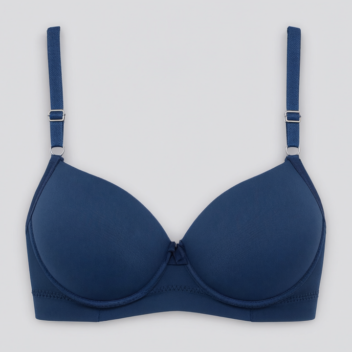 Sujetador plus size con base reforzada Lucy - Azul Medianoche