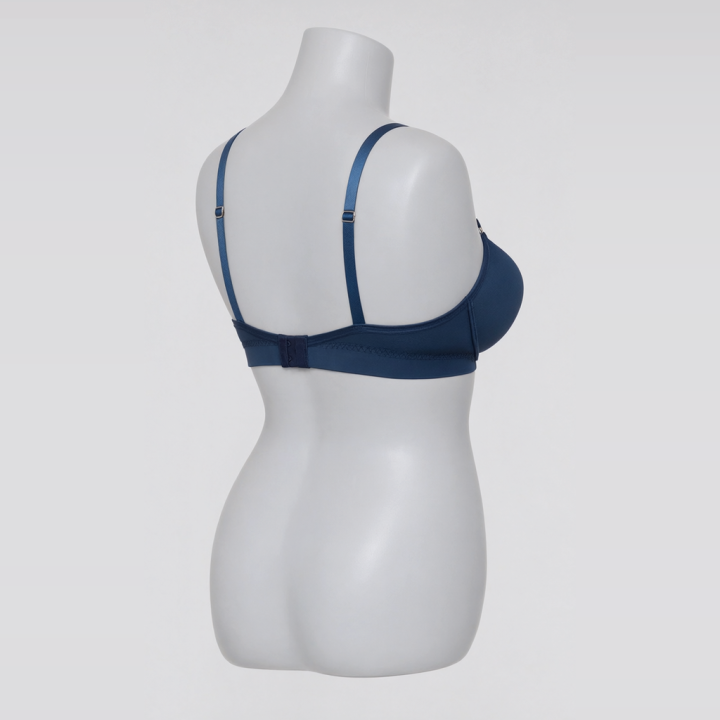 Sujetador plus size con base reforzada Lucy - Azul Medianoche