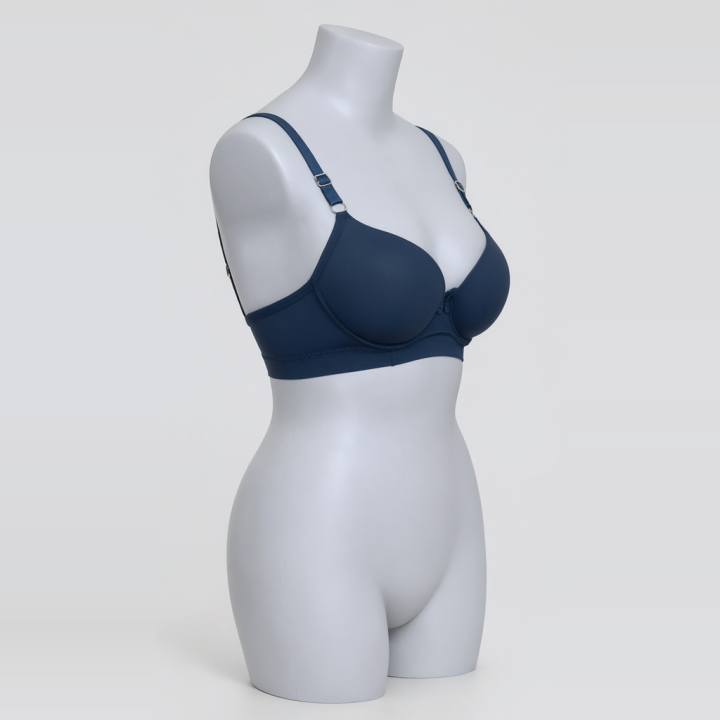 Sujetador plus size con base reforzada Lucy - Azul Medianoche