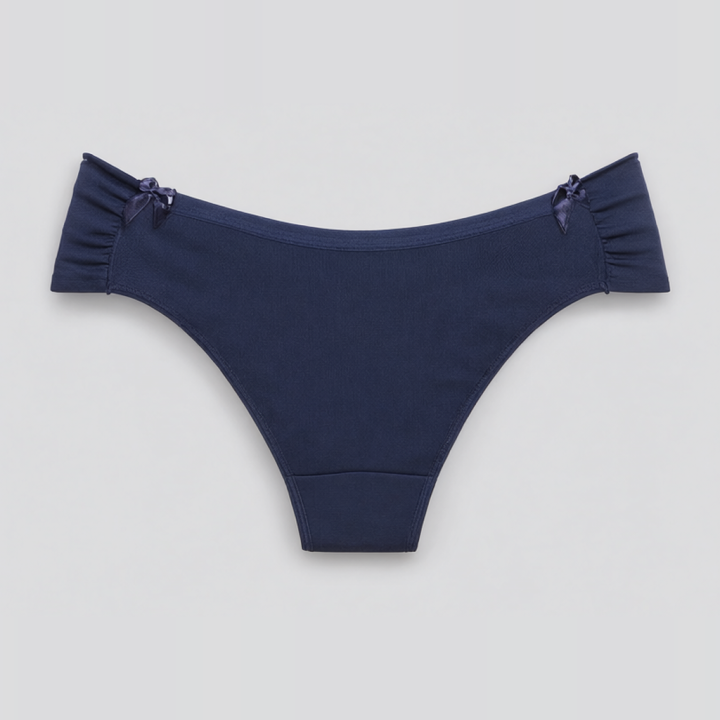 Braga plus size con lateral fruncido Anna - Azul Medianoche