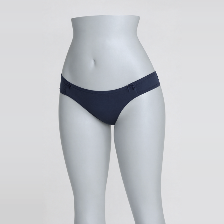 Braga plus size con lateral fruncido Anna - Azul Medianoche