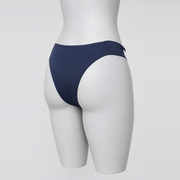 Braga plus size con lateral fruncido Anna - Azul Medianoche