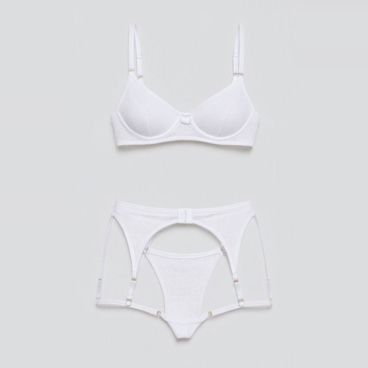 Conjunto Liguero  Bella - Blanco