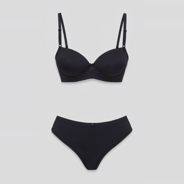 Conjunto de sujetador y braga  Leticia - Negro
