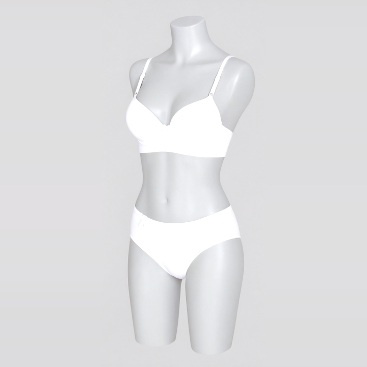 Conjunto de sujetador y braga  Leticia - Blanco