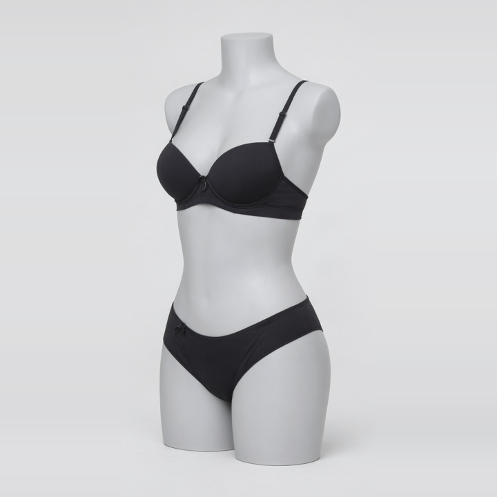 Conjunto de sujetador y braga  Leticia - Negro