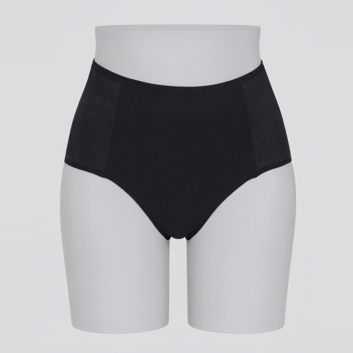 Braga estilo faja modeladora de cintura alta Fiore - Negro
