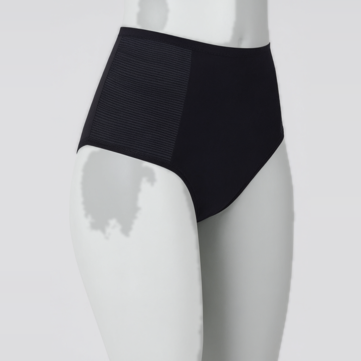 Braga estilo faja modeladora de cintura alta Fiore - Negro