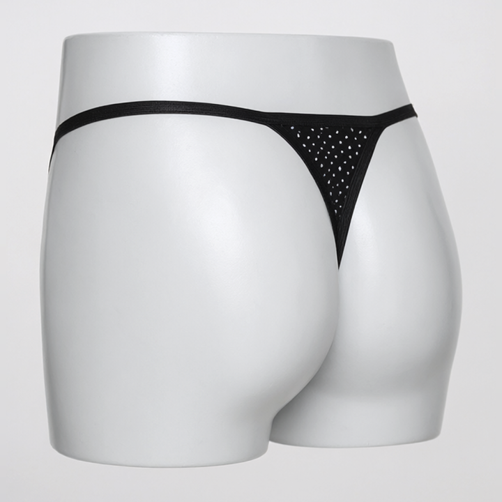 Tanga con cierre lateral Arabella - Negro
