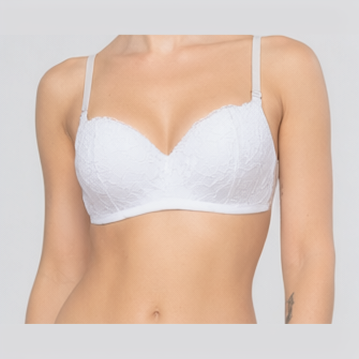 Sujetador multifuncional con encaje Rosalina - Blanco