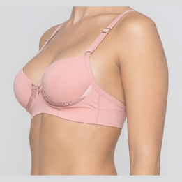 Sujetador con tirantes reforzados Serenity - Rosa Pastel