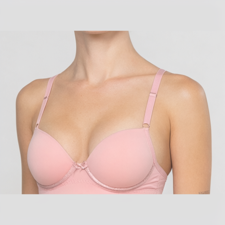 Sujetador con tirantes reforzados Serenity - Rosa Pastel
